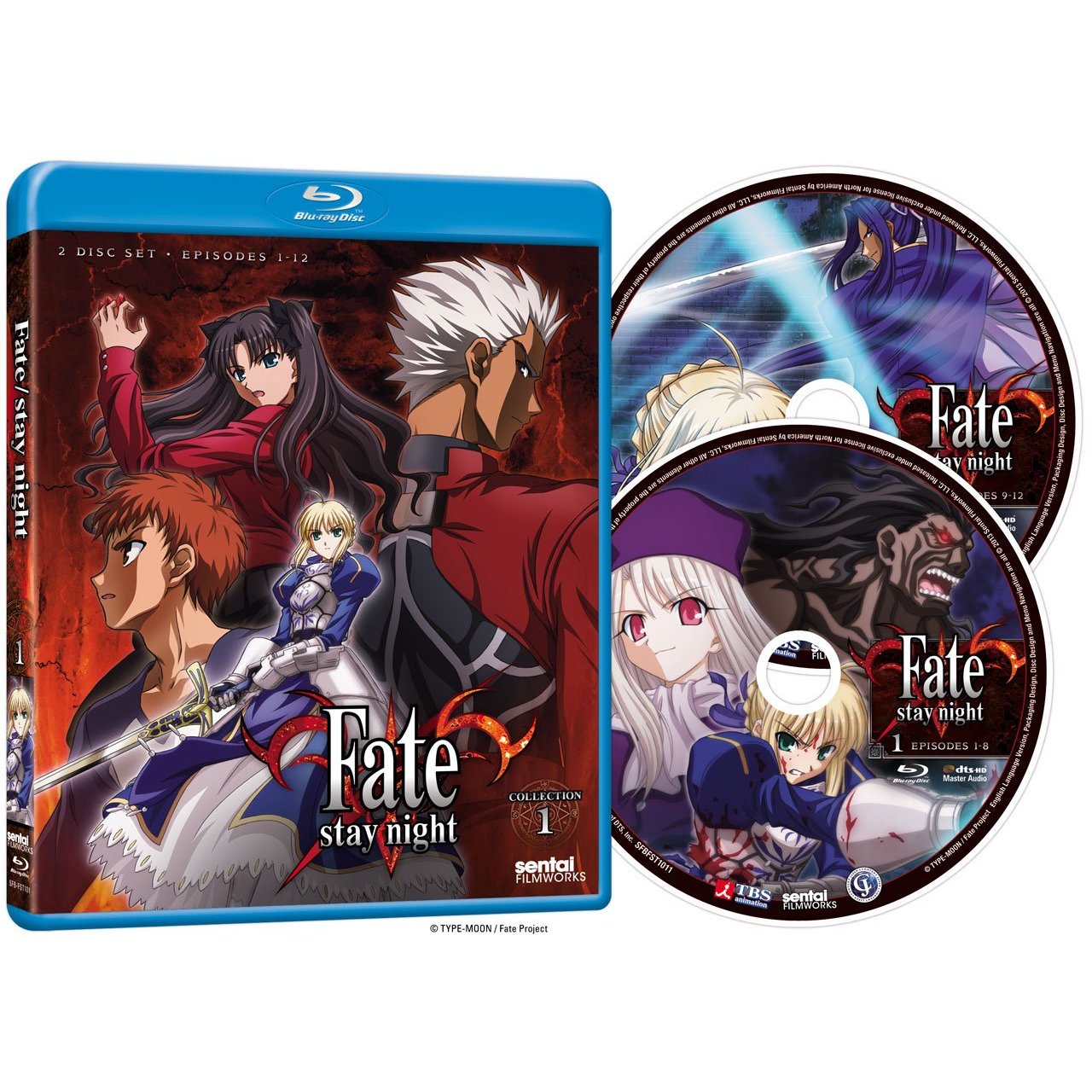 Fate Stay Night フェイトステイナイト コレクション 1 1話 12話 Blu Ray 北米版 海外版アニメｂｄ紹介 ぶちあにめ